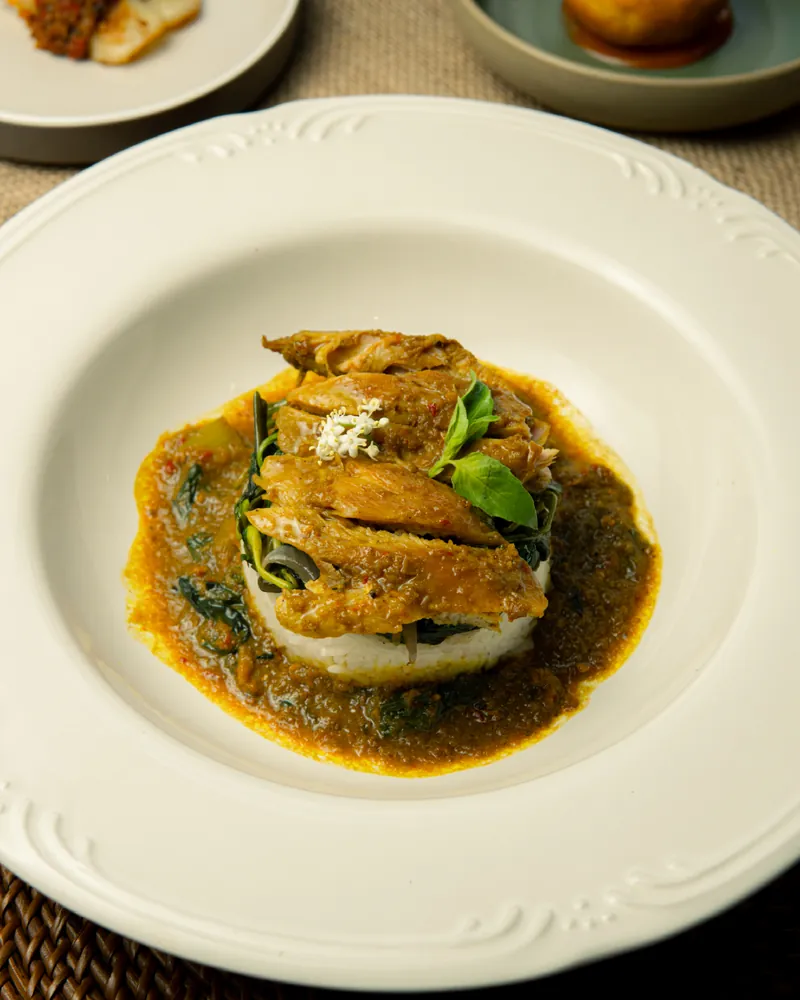 Chicken curry with rice